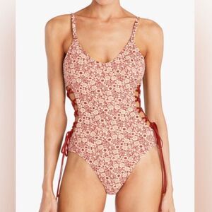 NWT ROBIN PICCONE AUBREY LACE UP ONE PIECE
